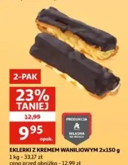 Auchan Ekler z kremem waniliowym Auchan oferta