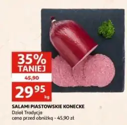 Auchan Salami piastowskie Konecke oferta