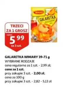 Auchan Galaretka brzoskwiniowa Winiary oferta