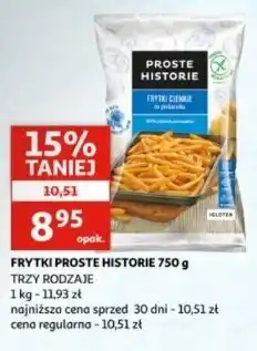 Auchan Frytki cienkie do piekarnika Iglotex Proste Historie oferta