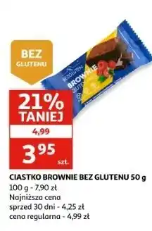 Auchan Ciastko brownie malinowe Bezgluten oferta