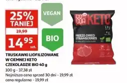 Auchan Truskawki w ciemnej keto czekoladzie Cocoa oferta