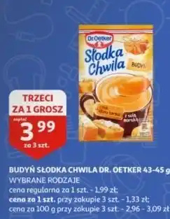 Auchan Budyń o smaku słony karmel Dr. Oetker Słodka Chwila oferta