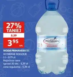 Auchan Woda niegazowana Primavera oferta