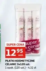 Auchan Płatki kosmetyczne pure effect okrągłe Cleanic oferta