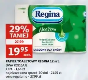 Auchan Papier toaletowy aloe vera Regina oferta