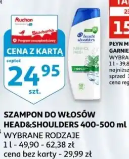 Auchan Szampon do włosów mentol fresh Head&Shoulders oferta