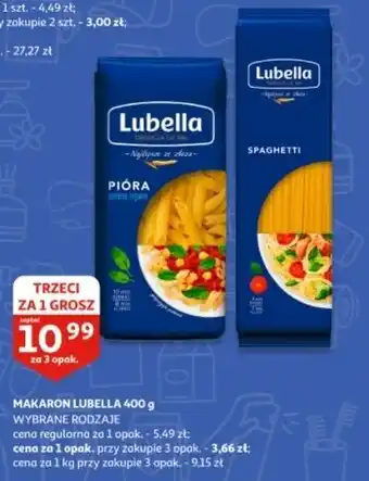 Auchan Makaron spaghetti Lubella oferta