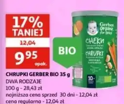 Auchan Chrupki pszenno-owsiane marchewka pomarańcza Gerber Organic oferta