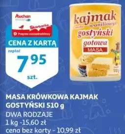 Auchan Masa kajmakowa waniliowa Gostyń oferta