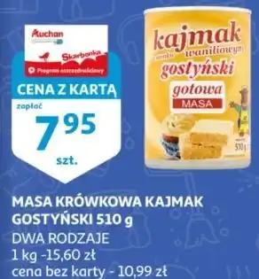 Auchan Masa kajmakowa waniliowa Gostyń oferta