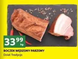 Auchan Boczek wędzony parzony oferta