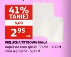 Auchan Pielucha tetrowa biała flanelowa oferta