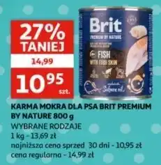 Auchan Karma dla psa z rybą Brit Premium By Nature oferta