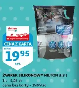 Auchan Żwirek silikonowy dla kotów Hilton oferta