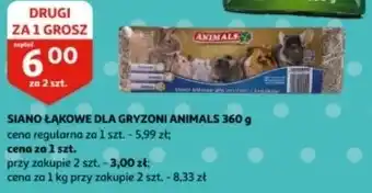 Auchan Sianko łąkowe dla gryzoni Animals oferta