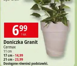 E.Leclerc Doniczka granit 21 cm Cermax oferta