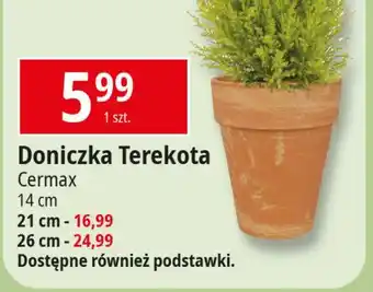 E.Leclerc Doniczka terakota prosta 26 cm Cermax oferta