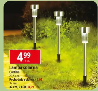 E.Leclerc Lampa solarna 2 led 37 cm Cortina oferta