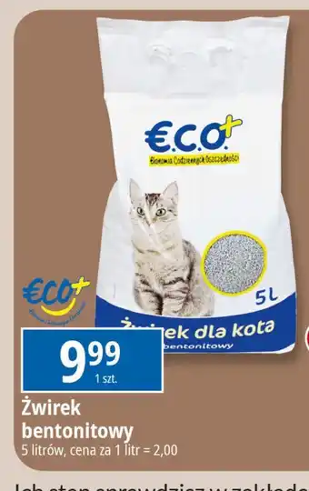 E.Leclerc Żwirek dla kota Eco+ oferta