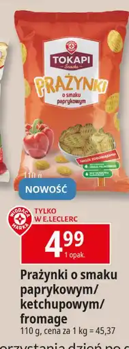 E.Leclerc Prażynki fromage Wiodąca Marka Tokapi oferta