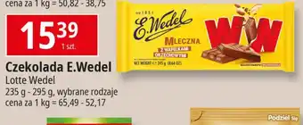 E.Leclerc Czekolada mleczna z wafelkami peanut butter E. Wedel Ww oferta