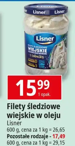 E.Leclerc Filety śledziowe z suszonymi pomidorami Lisner oferta