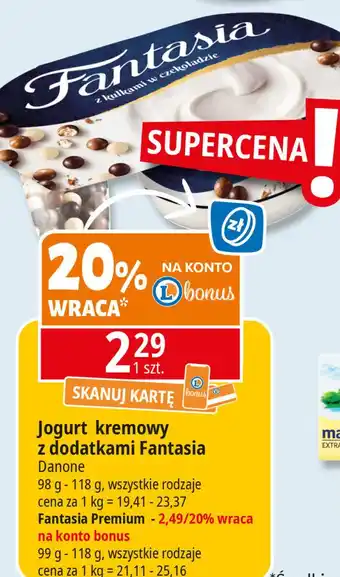 E.Leclerc Jogurt marakuja z nutą jaśminu Danone Fantasia oferta