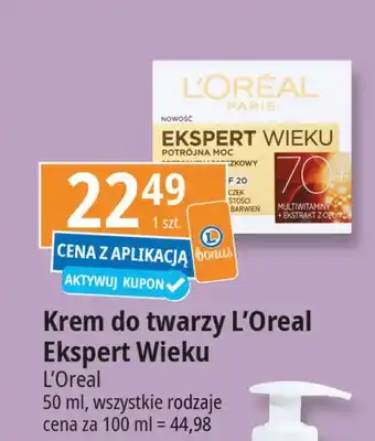 E.Leclerc Krem do twarzy na dzień L'oreal Ekspert Wieku 70+ oferta