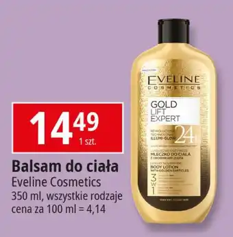 E.Leclerc Mleczko do ciała z drobinkami złota pompką Eveline Gold Lift Expert oferta