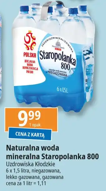 E.Leclerc Woda lekki gaz Staropolanka 800 oferta