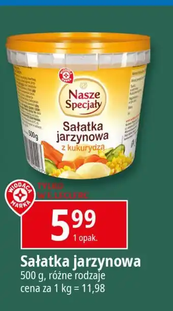 E.Leclerc Sałatka jarzynowa z kukurydzą Wiodąca Marka Nasze Specjały oferta