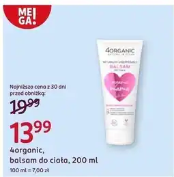 Rossmann Balsam do ciała 4organic oferta