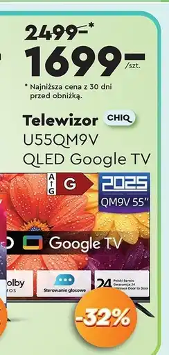 Biedronka Telewizor 55'' u55qm9v Chiq oferta