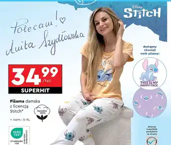 Biedronka Piżama damska stitch s-xl oferta