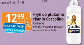 E.Leclerc Płyn do płukania tkanin sensitive Coccolino oferta