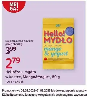 Rossmann Mydło Hello!You oferta