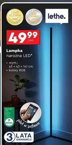 Biedronka Lampka narożna led Lethe oferta