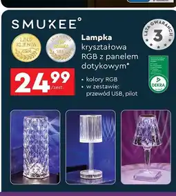 Biedronka Lampa kryształowa z pilotem Smukee oferta