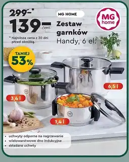 Biedronka Komplet garnków handy Mg Home oferta