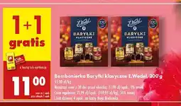 Biedronka Baryłki o smaku czekoladowym z nadzieniem alkoholowym E. Wedel oferta