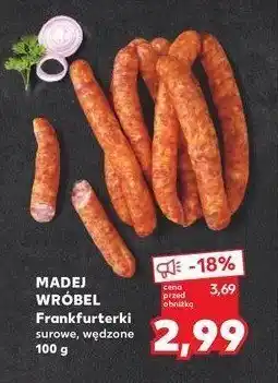 Kaufland Frankfurterki wędzone Madej & wróbel oferta