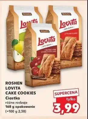 Kaufland Ciastka wiśniowo-waniliowe Roshen lovita oferta