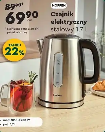 Biedronka Czajnik elektryczny Hoffen oferta