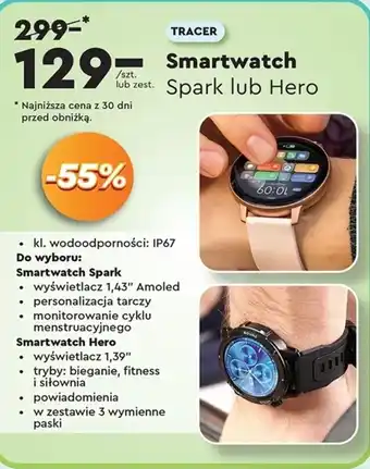 Biedronka Smartwatch Tracer oferta