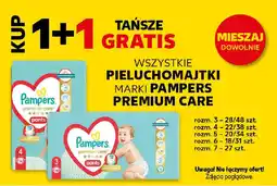 Kaufland Pieluchomajtki marki pampers premium care oferta