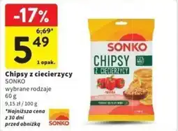 Intermarche Chipsy z ciecierzycy oferta