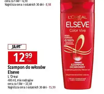 E.Leclerc Szampon do włosów ochronny L'oreal Elseve Color-Vive oferta