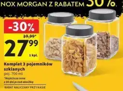 Intermarche Komplet 3 pojemników szklanych oferta