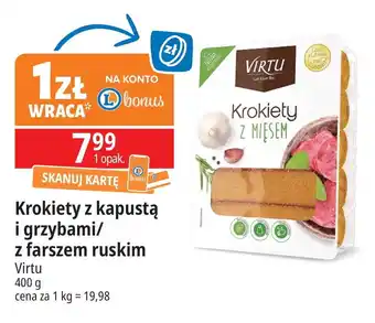 E.Leclerc Krokiety z kapustą i grzybami Virtu oferta